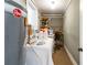 Bright Laundry Room with Rheem water heater, and washer and dryer at 2628 Tanglewood Rd, Decatur, GA 30033