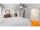 Bedroom features hardwood floors, and closet and bathroom entrances at 2628 Tanglewood Rd, Decatur, GA 30033