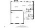 Detailed first floor plan showcasing the layout of the living room, dining area, kitchen, and garage at 207 Cross Rd, Acworth, GA 30102