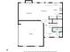 Detailed first floor plan showcasing the layout of the living room, dining area, kitchen, and garage at 207 Cross Rd, Acworth, GA 30102