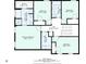 Detailed floor plan showcasing second floor layout of bedrooms, bathrooms, and laundry room at 207 Cross Rd, Acworth, GA 30102