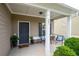Inviting front porch with dark door and comfortable seating at 207 Cross Rd, Acworth, GA 30102