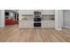 Contemporary kitchen with stainless steel microwave, oven, and a sleek backsplash at 332 Mount Zion Rd, Oxford, GA 30054
