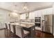 Modern kitchen with granite counters, stainless steel appliances, and a large island with seating at 6213 Old Kingston Dr, Atlanta, GA 30331