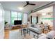 Bright living room with large windows and contemporary furniture at 15 Waddell Ne St # 101, Atlanta, GA 30307
