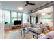 Bright living room with large windows and contemporary furniture at 15 Waddell Ne St # 101, Atlanta, GA 30307