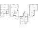 Floor plans showing the layout of each floor of the house at 6403 Queens Court Trce, Mableton, GA 30126