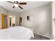 Neutral toned bedroom with plush carpeting, ceiling fan, and natural light at 898 Oak Sw St # 1301, Atlanta, GA 30310
