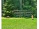 Spacious backyard with a wood fence and wildlife including deer and turkey at 241 Wooten Ct, Canton, GA 30114