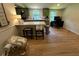 Spacious kitchen with green cabinets, white countertops, and natural light from the windows at 241 Wooten Ct, Canton, GA 30114
