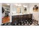 Spacious bathroom features double sinks, marble countertops, and access to a walk-in closet at 350 Fountain Oaks Ln, Atlanta, GA 30342