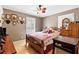 This bedroom has hardwood floors, natural light, and a vintage desk at 621 Windgrove Se Dr, Marietta, GA 30067