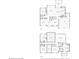 Complete floor plan of both floors including the garage, kitchen, and primary suite at 3595 Millwater Xing, Dacula, GA 30019