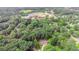Aerial view of property surrounded by mature trees at 3156 Laurel Way, Snellville, GA 30078
