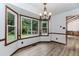 Dining room with large bay window, providing natural light and scenic views at 3156 Laurel Way, Snellville, GA 30078