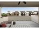Balcony offers comfortable seating and views of a lovely community with modern facades at 345 Glen Iris Ne Dr # 5, Atlanta, GA 30312