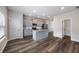 Modern kitchen with stainless steel appliances, granite countertops, and an island with ample counter space at 1005 Bayrose Cir # 5A, Atlanta, GA 30344