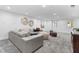 This cozy living room features a neutral palette, modern art and comfortable seating at 1658 E Clifton Ne Rd, Atlanta, GA 30307