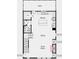 Detailed floorplan of the main level, featuring a kitchen, dining area, and great room at 200 Maycrest Path, Tucker, GA 30084