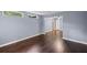 Open living room featuring hardwood floors and an open layout at 881 Mclinden Se Ave, Smyrna, GA 30080