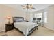 Bedroom with a ceiling fan and large bay window at 4474 Michael Jay St, Snellville, GA 30039