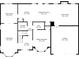 Detailed floorplan showcasing the layout of the ground floor, including the kitchen and living areas at 4474 Michael Jay St, Snellville, GA 30039