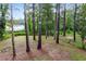 View of the grassy backyard surrounded by tall trees at 1079 Stonewall Drive Southeast, Atlanta, GA 30315