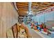 Unfinished basement with open ceiling, exposed beams, and concrete walls, perfect for storage at 3158 Crestmont Nw Way, Kennesaw, GA 30152