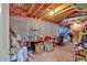 Unfinished basement area with exposed beams and concrete walls, ideal for storage at 3158 Crestmont Nw Way, Kennesaw, GA 30152