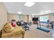 Spacious basement area with neutral carpet, recessed lighting, and potential for recreational use at 3158 Crestmont Nw Way, Kennesaw, GA 30152