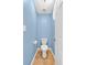 Cozy powder room complete with matching toilet and wall paint at 3158 Crestmont Nw Way, Kennesaw, GA 30152