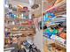 Walk-in pantry with wire shelves for ample storage at 3158 Crestmont Nw Way, Kennesaw, GA 30152