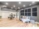 Acoustic panels and projector in an open concept home area at 6394 Wood Valley Rd, Douglasville, GA 30134