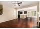 Spacious living area with hardwood flooring and open access to the kitchen at 2725 Morgan Glen Rd, Buford, GA 30519