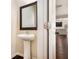 Charming powder room featuring a pedestal sink at 2725 Morgan Glen Rd, Buford, GA 30519