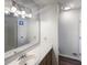 Clean and modern bathroom with a large mirror, updated fixtures, and ample vanity space at 2955 Terry Sw Ln, Marietta, GA 30064