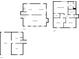 Floor plan showcasing the layout of a three-story home, including the garage, bedrooms, and living spaces at 2955 Terry Sw Ln, Marietta, GA 30064