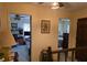 Upper hallway with wood railing, leading to bedrooms and other living areas at 529 Valley Woods Se Cir, Conyers, GA 30094