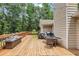A beautiful backyard deck with outdoor seating, perfect for entertaining at 250 Daileys Plantation Dr, Mcdonough, GA 30253