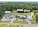 Overhead image of the various community amenities including a tennis court, pool, and driving range at 705 Clubhouse Se Dr, Conyers, GA 30094