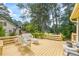 Spacious back deck is ideal for outdoor entertaining or quiet relaxation at 705 Clubhouse Se Dr, Conyers, GA 30094