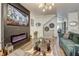 Stylish living room with a modern fireplace, hardwood floors, and neutral decor at 1753 Liberty Pkwy, Atlanta, GA 30318