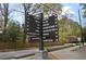 Community sign provides directions to a range of amenities including parks, schools and recreation at 4107 Township Pkwy # 69, Sandy Springs, GA 30342