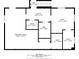 Floor plan of the basement featuring a recreation room, laundry and multiple rooms at 6900 Driskell Cir, Cumming, GA 30041