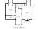 Floor plan of the second floor features bedroom, bathroom, and multipurpose room dimensions at 6900 Driskell Cir, Cumming, GA 30041