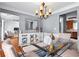 Elegant dining room featuring a modern table, stylish decor, and an open layout at 10 Callaway Ct, Hiram, GA 30141