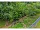 Creek surrounded by lush foliage and a fenced-in yard at 684 Doe Lane Ln, Loganville, GA 30052