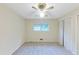 Bedroom featuring a ceiling fan, window, and a spacious layout at 2736 Whisper Trl, Douglasville, GA 30135