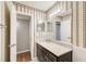 Updated bathroom with modern fixtures, marble countertop, and clean finishes throughout at 563 Trillum Sw Ct # 563, Marietta, GA 30008