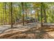 Picturesque property showcasing a home nestled among trees, with a long driveway leading to it at 8316 Hewlett Rd, Sandy Springs, GA 30350